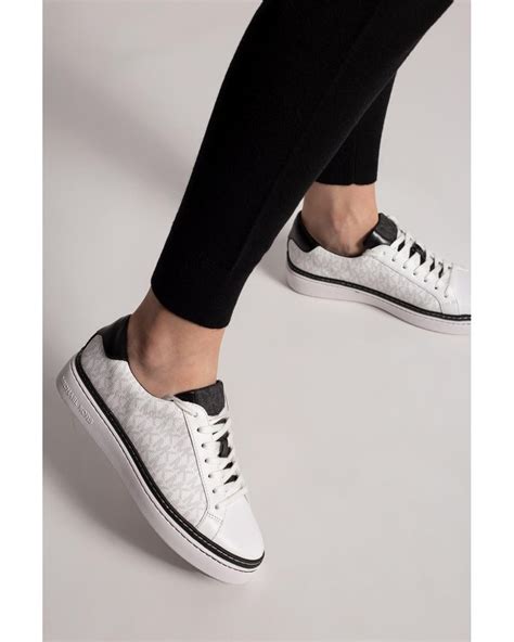 Michael Kors white platform sneakers